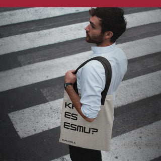 Auduma maisiņi ar uzrakstiem