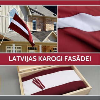 Latvijas karogi fasādei