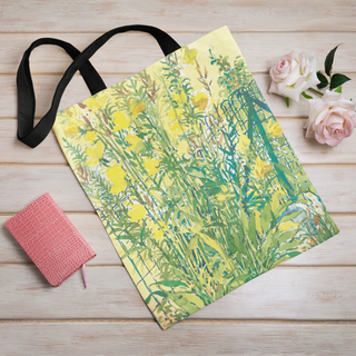 Lina vai kokvilnas auduma maisiņš «Krāšņu ziedu glezna» | Kolekcija «Aquarello»