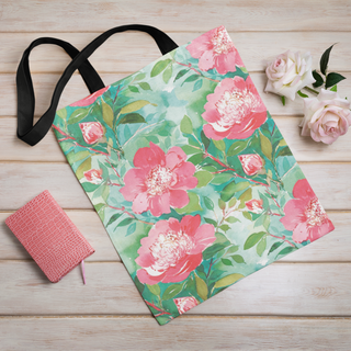 Lina vai kokvilnas auduma maisiņš «Rožu krūms» | Kolekcija «Aquarello»