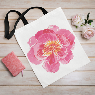 Lina vai kokvilnas auduma maisiņš «Lielais zieds» | Kolekcija «Aquarello»