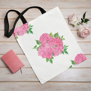 Lina vai kokvilnas auduma maisiņš «Ceriņu ziedi uz balta fona» | Kolekcija «Aquarello»