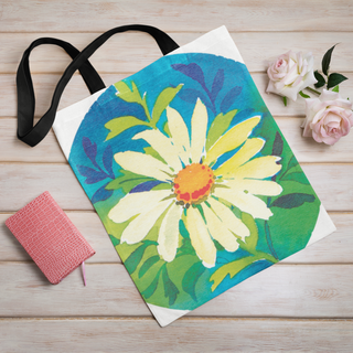 Lina vai kokvilnas auduma maisiņš «Margrietiņa» | Kolekcija «Aquarello»