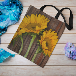 Lina vai kokvilnas auduma maisiņš «Divas saules» | Kolekcija «Saulespuķu dārzi»