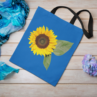 Lina vai kokvilnas auduma maisiņš «Viena saulespuķe» | Kolekcija «Saulespuķu dārzi»