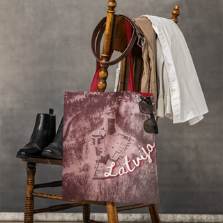 Lina vai kokvilnas auduma maisiņš «Turaidas pils»