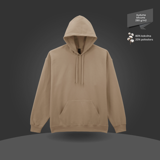 Klasiskais hūdijs - džemperis ar kapuci | Dabīgi brūns