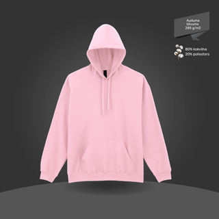 Klasiskais hūdijs - džemperis ar kapuci | Gaiši rozā