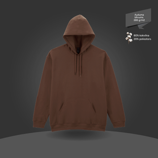 Klasiskais hūdijs - džemperis ar kapuci | Kakao brūns