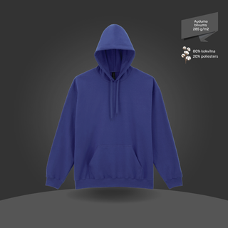 Klasiskais hūdijs - džemperis ar kapuci | Kobalta zils