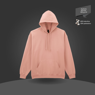 Klasiskais hūdijs - džemperis ar kapuci | Pūderrozā