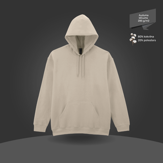 Klasiskais hūdijs - džemperis ar kapuci | Smilšu krāsa
