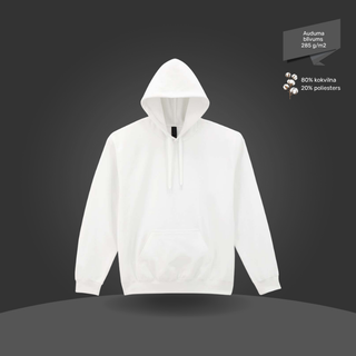 Klasiskais hūdijs - džemperis ar kapuci | Balts