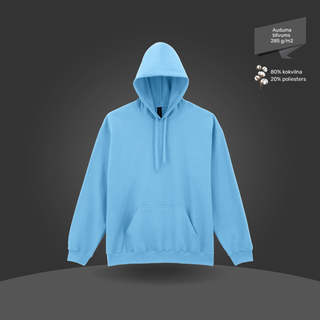 Klasiskais hūdijs - džemperis ar kapuci | Debesu zils
