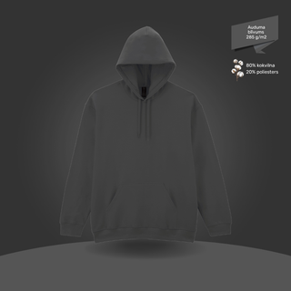 Klasiskais hūdijs - džemperis ar kapuci | Dūmu pelēks