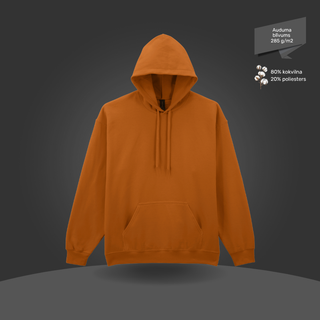 Klasiskais hūdijs - džemperis ar kapuci | Dziļi oranžs