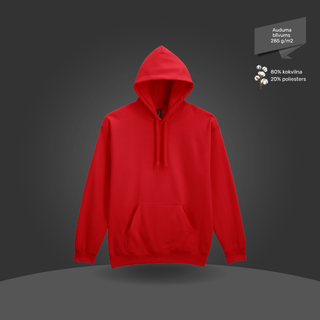 Klasiskais hūdijs - džemperis ar kapuci | Klasiski sarkans