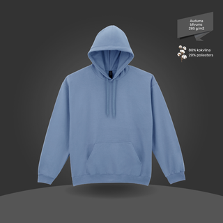 Klasiskais hūdijs - džemperis ar kapuci | Pelēkzils