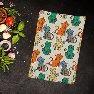 Lina dvielis | Raibi spilgtie kaķi