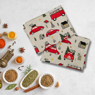 Lina dvielis | Ziemassvētku auto