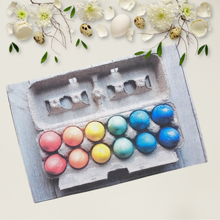 Lina dvielis - galda dekors | Olu krāsošanas laiks