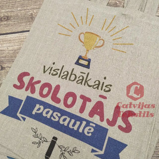 Lina Auduma Maisi «Vislabkais Skolotjs Pasaul» | Kolekcija «Mci.mli.iedvesmo.»